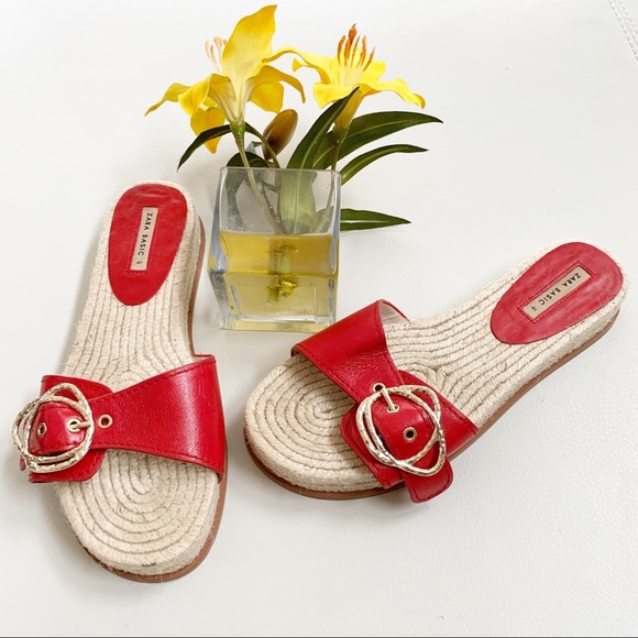 Zara Platform Espadrille With Buckle Detail - Picture 2 of 5